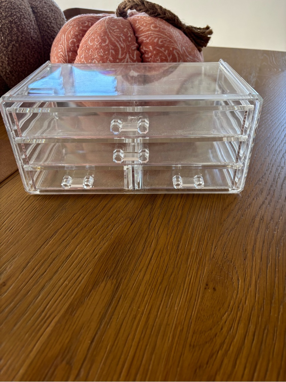 Clear Acrylic 3-Drawer Cosmetic Organizer - Clear